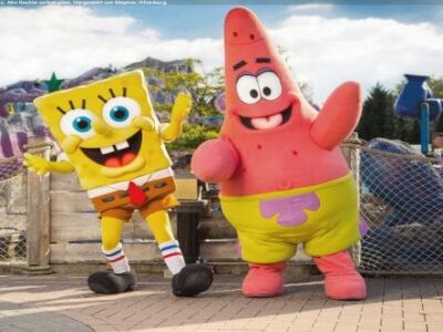Spongebob und Patrick im Moviepark Germany