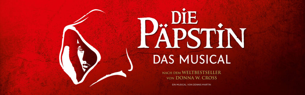 Logo Die Päpstin Musical in rot